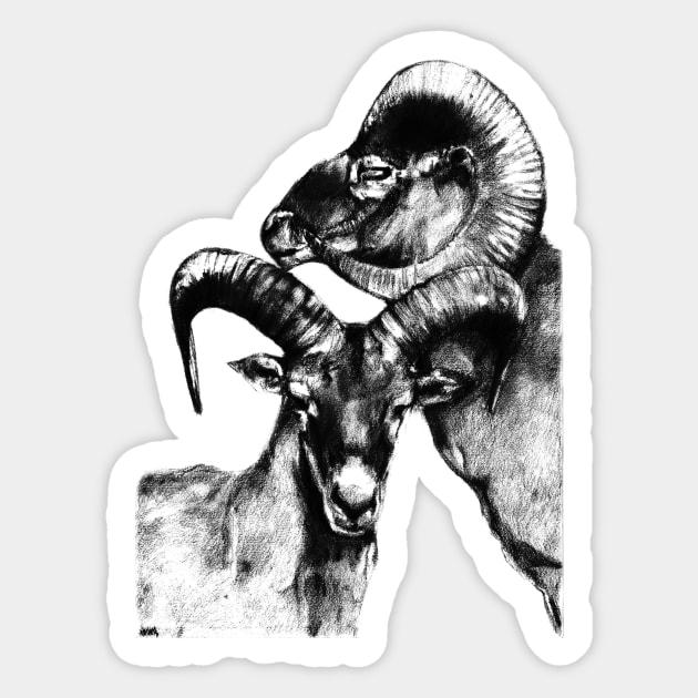 Goats animals and nature Sticker by Producer